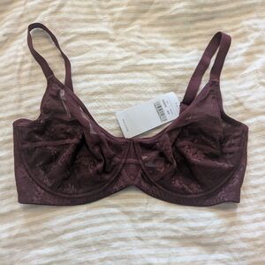 HSIA Lace Underwire Bra in Deep Purple